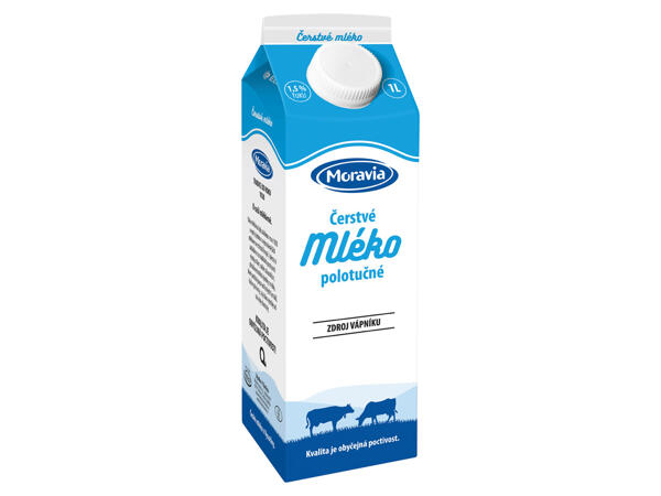 ČERSTVÉ MLÉKO POLOTUČNÉ