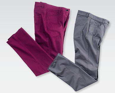 BLUE MOTION Damen-Stretchhose in Satinoptik