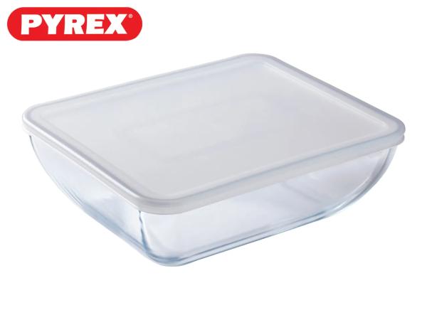 Pyrex Daily Glass Oven Dish With Plastic Lid