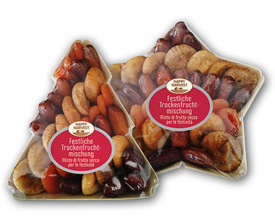 HAPPY HARVEST Frutta secca in vassoietto di legno