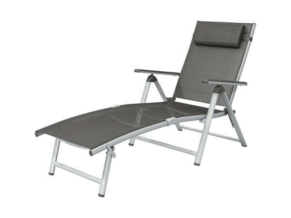 Chaise longue en aluminium