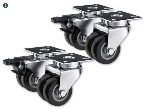 Rollen-Set, 4 Stück