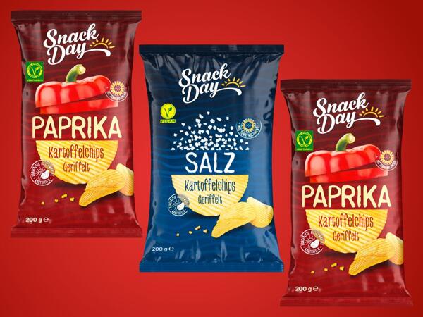 Chips geriffelt