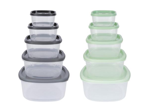 Set de boîtes de conservation, 5 pièces