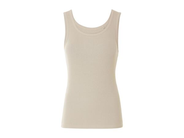 Esmara Ladies' Beige Vest Tops - 2 Pack
