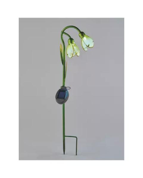 Solar Glass Flower Stake
