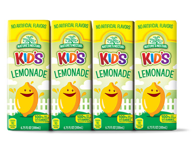 Nature's Nectar Lemonade or Strawberry Lemonade Juice Boxes