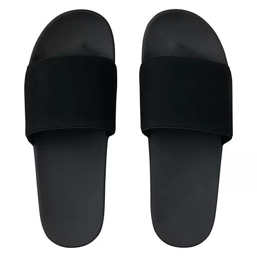 Men's Premium Molded Footbed Slides - Black, 12