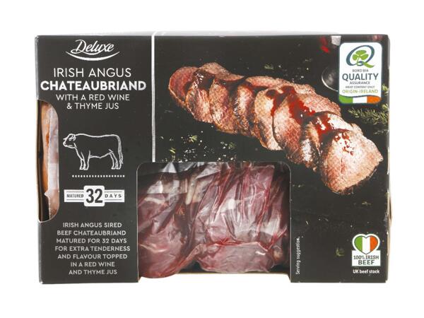 Irish Angus Chateaubriand With Red Wine & Thyme Jus