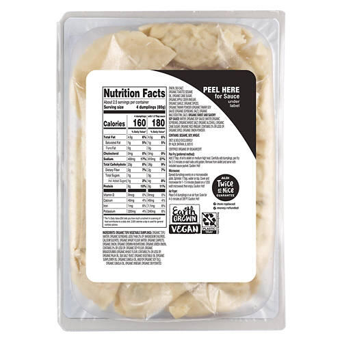Organic Tofu & Vegetable Vegan Dumplings, 9 oz