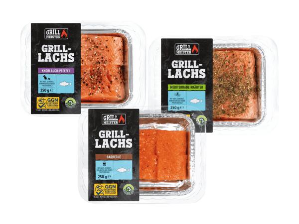 Grilllachs mariniert