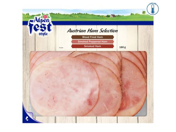 Alpenfest Austrian Sliced Ham Selection