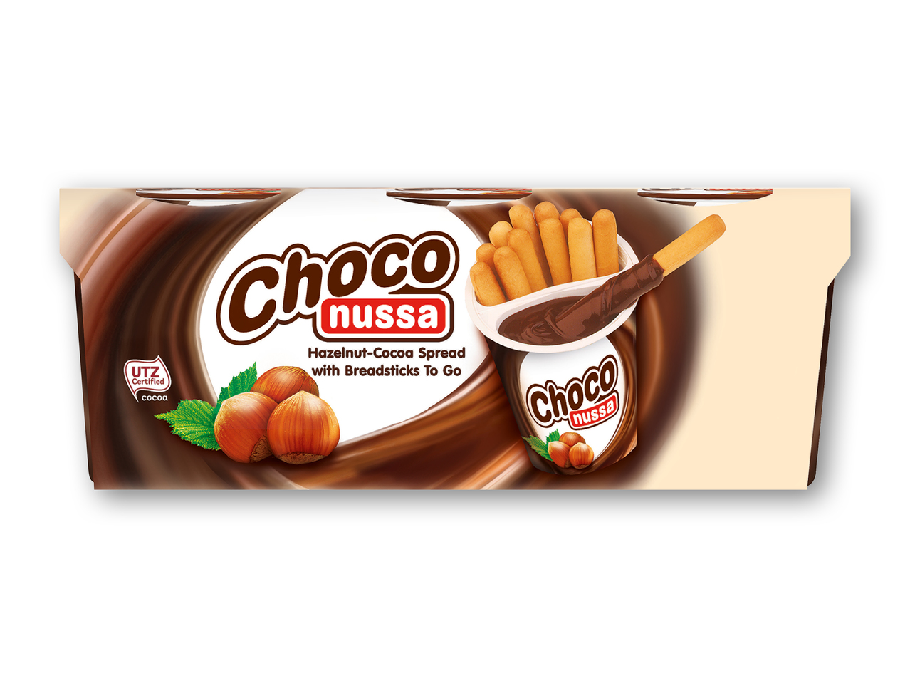 CHOCO NUSSA Nougatsticks