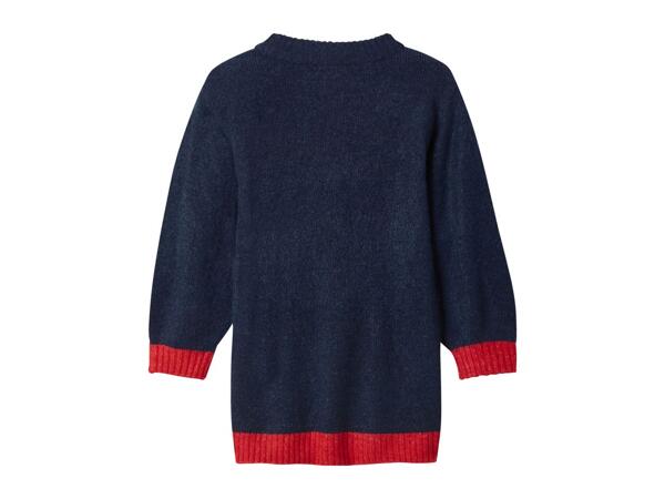 Lupilu Younger Kids' Navy Christmas Jumper Dress