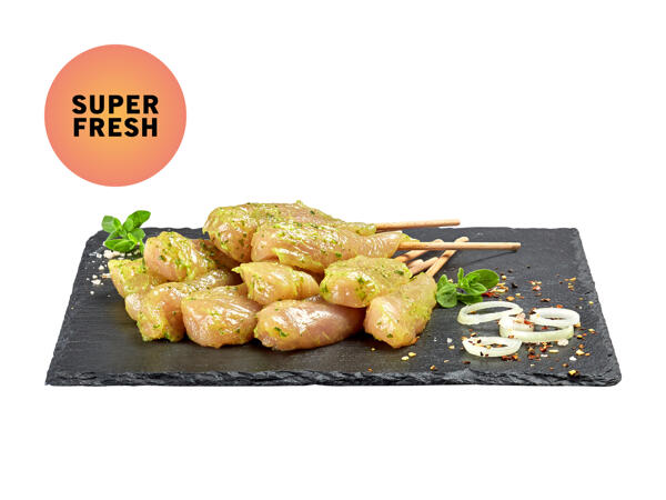 Brochettes de poulet à l'ail des ours