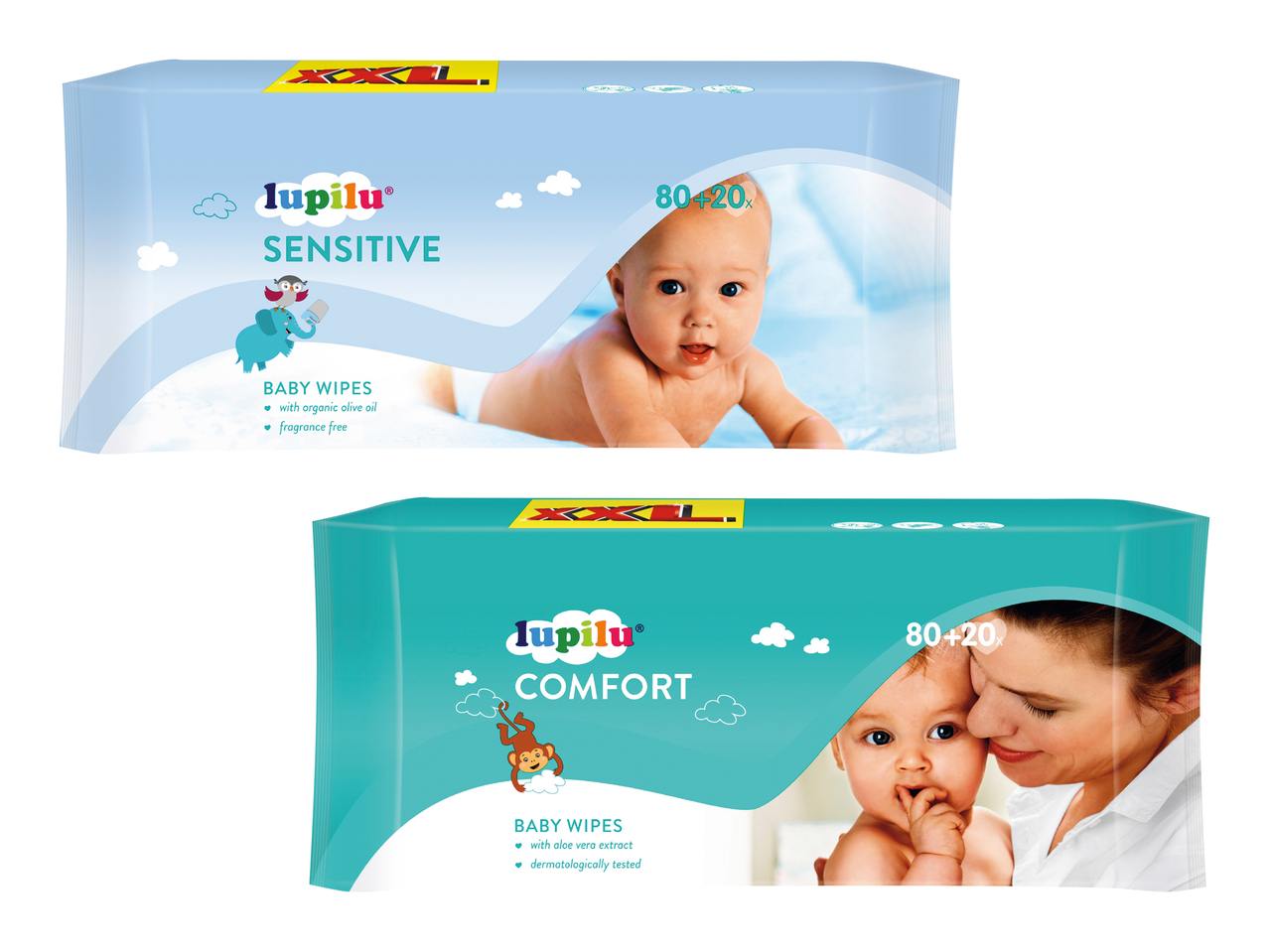 Lingettes humides pour bébé XXL