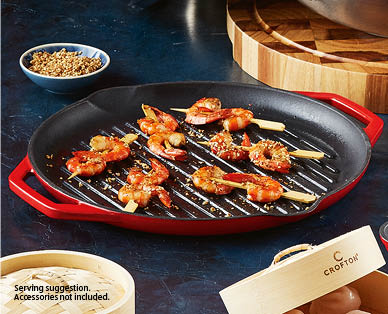 Cast Iron Enamel Grill Plate