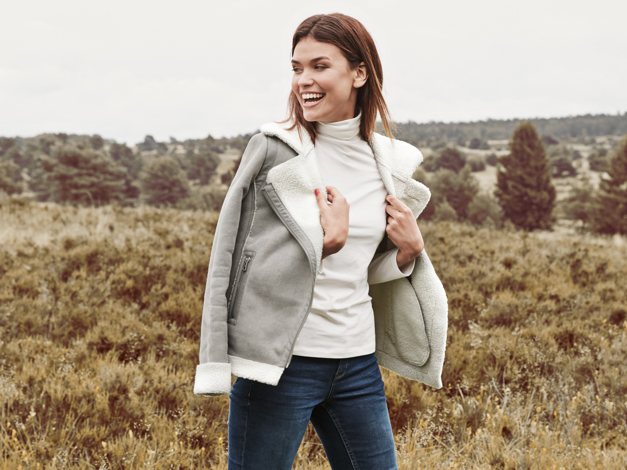 ESMARA(R) Damen Shearling-Jacke1