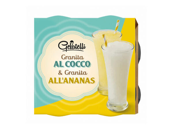 Ice Drink with Coconut and Pineapple
