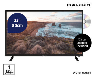 32" HD TV with DVD Combo and 12V Adaptor