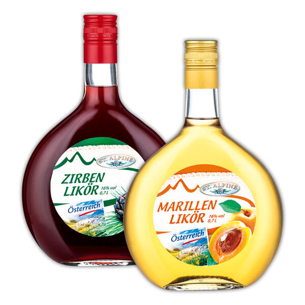 Zirben-/ Marillen Likör