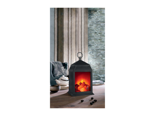 Livarno Home LED Fireplace Style Lantern