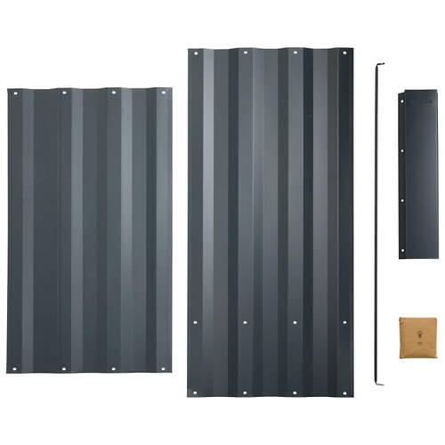 Large Metal Grey Garden Bed