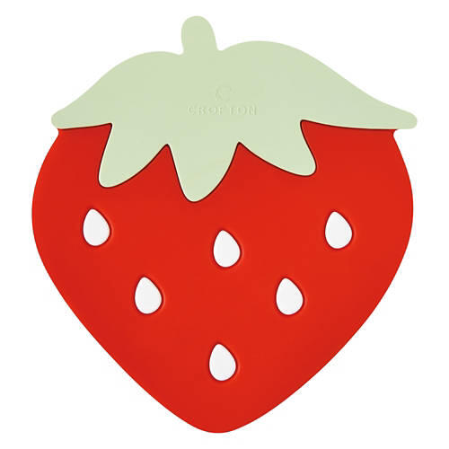 Silicone Trivet Strawberry, Red
