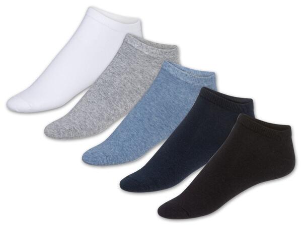 Damen/​Herren Sneakersocken, 5 Paar