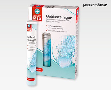 Comprimés nettoyants pour dentier ACTIVE MED