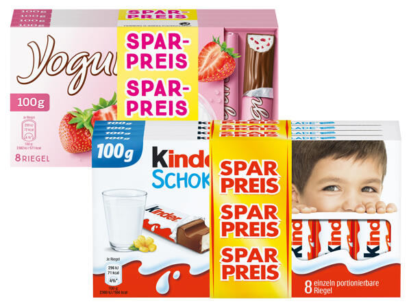 Ferrero/Kinder Schokolade oder Yogurette