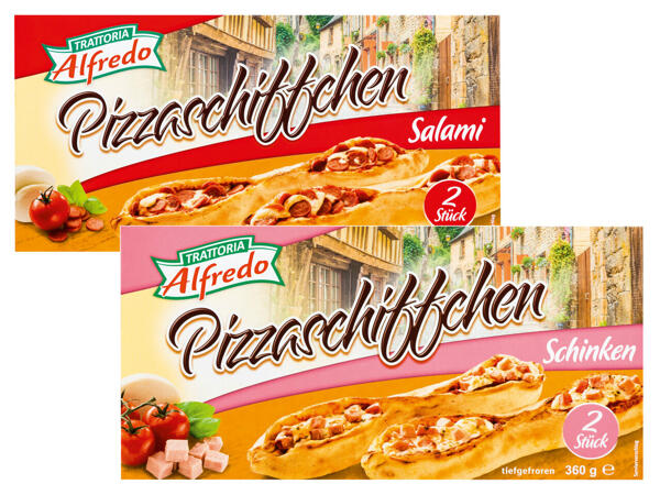 TRATTORIA ALFREDO Pizzaschiffchen