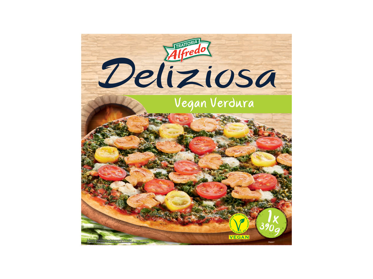 Vegan steenovenpizza