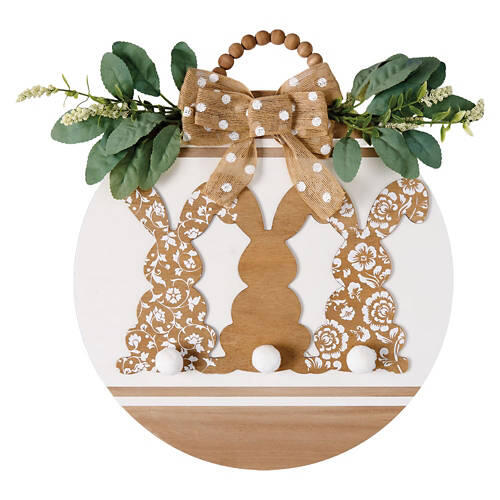 Easter Circle Sign - Bunny Trio