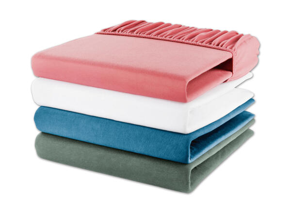 Jersey-Spannleintuch, ca. 140 x 160 x 200 cm