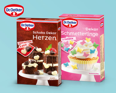 DR. OETKER Diverse Zuckerdekore/ Dekor-Schmetterlinge