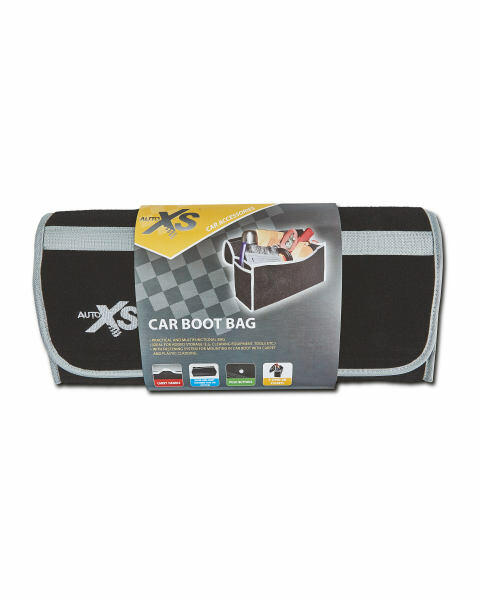 Black/Grey Long Car Boot Tidy