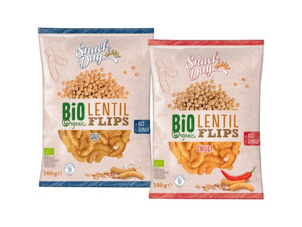 Organic lentil flips