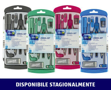 OFFICE
SET CON COMPASSO, 10 PEZZI