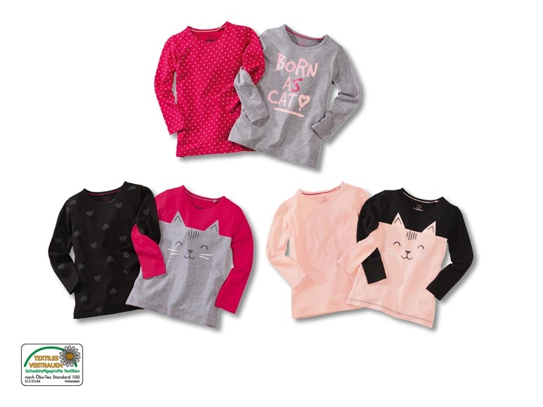 Langarmshirts, 2er