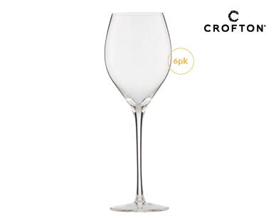 Champagne or Wine Glasses 6pk - Rounded Edge