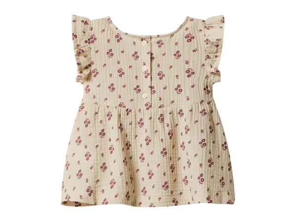 LUPILU Kids' Cream Muslin Outfit With Pattern - 2 Piece Set