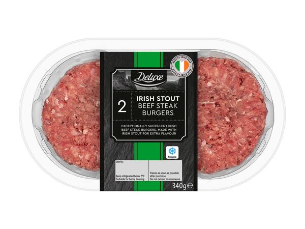 Deluxe Stout Beef Burgers