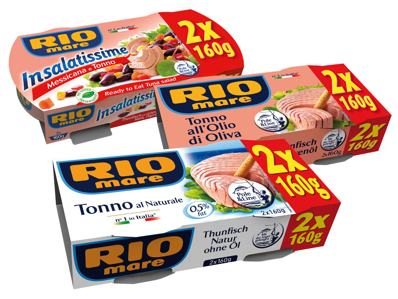 RIO MARE Thunfisch natur/in Olivenöl/Insalatissime
