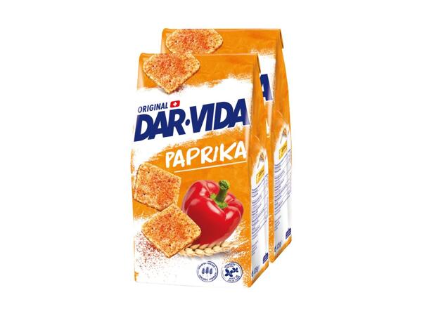 Crackers au paprika DAR-VIDA, pack de 2