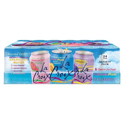Variety Pack Flavored Sparking Water - 24 pack, 12 fl oz can