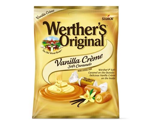 Werther's Original 
 Chocolate Covered or Vanilla Creme Soft Caramels
