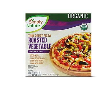 Simply Nature Organic Pizza Spinach & Feta or Roasted Vegetable