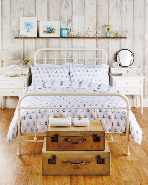 Anchor Stripe Double Duvet Set