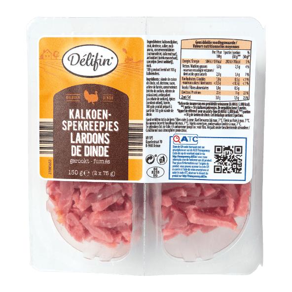 Kalkoenspekreepjes, 2-pack
